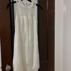 No Boundaries - White Dress (Lace/Crochet)